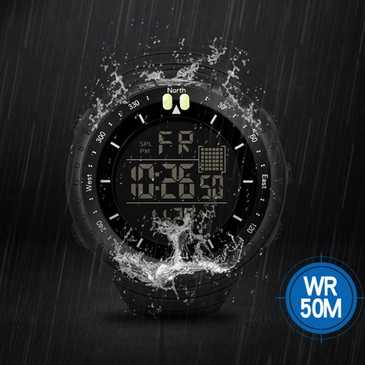 SYNOKE 9648-B Orologio elettronico sportivo luminoso impermeabile da uomo
