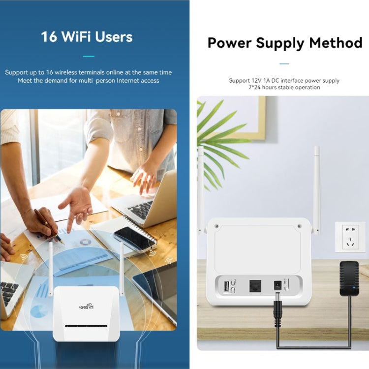 VR312 4G LTE Router 4G CPE FDD/TDD Card Mobile Router MOD Malese Versione EU Plug, VR312 EU Plug White