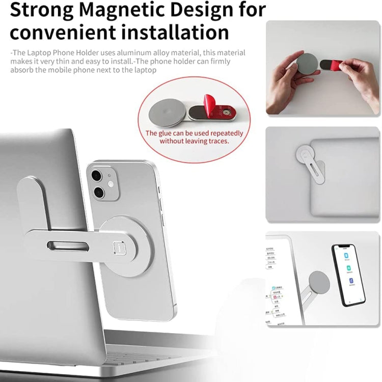 Staffa di espansione per telefono portatile Supporto per telefono magnetico in alluminio