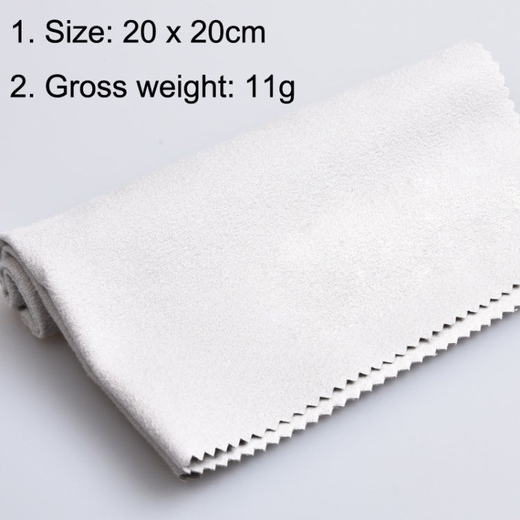 Panno pulizia strumenti musicali in fibra 20x20 cm grigio