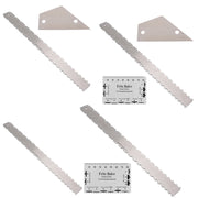 GNR3 Righello per manico per basso di misurazione in acciaio inossidabile, stile:, Double Teeth, Double Teeth+String High Ruler, Double Teeth+Leveling Ruler, Double Teeth+Leveling Ruler+String High Ruler