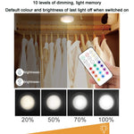 Luce notturna RGB a 13 colori dimmerabile a infrarossi, 3 Lights 1 Remote Control, 6 Lights 2 Remote Control