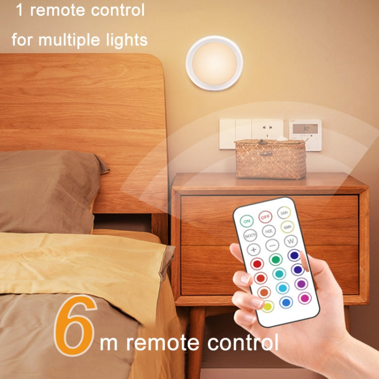 Luce notturna RGB a 13 colori dimmerabile a infrarossi, 3 Lights 1 Remote Control, 6 Lights 2 Remote Control
