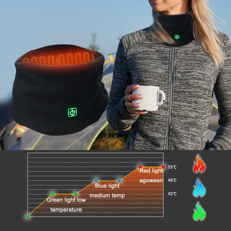 Autunno/Inverno Sport all'aria aperta Calore Sciarpa riscaldata USB