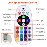 Faro LED RGB 30W-200W con telecomando IP66