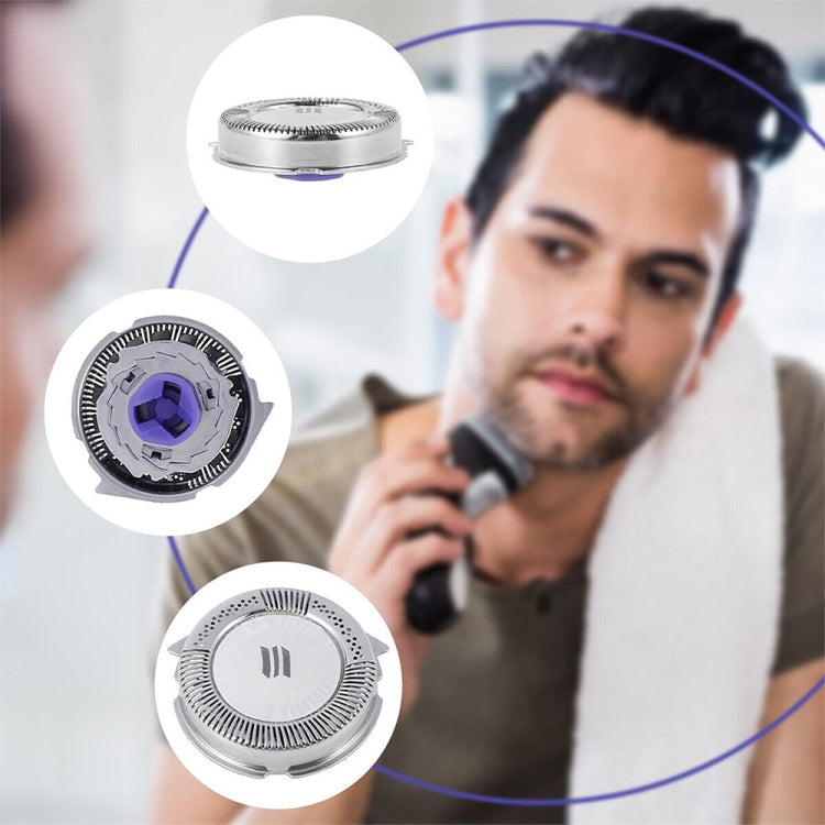 Per Philips HQ8/HQ7180/HQ7140/HQ6090/HQ6075/PT860/870 Dual Rasoi Testa, Dual Shavers Head
