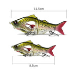 Esche d'acqua dolce per la pesca in mare a più sezioni con spinning ad affondamento lento a lancio lungo, 10g/8.5cm, 23g/11.5cm
