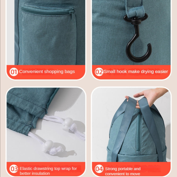 Borsa da bagno portatile pieghevole per pediluvio con secchio per pediluvio per campeggio da viaggio