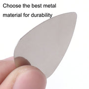 Pagaie per chitarra Bayse in acciaio inossidabile con dita per pollice in metallo da 10 pezzi, Steel Bayse Guitar Paddles