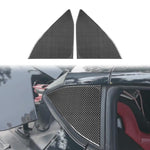 Adesivo decorativo triangolare per finestrino posteriore per Chevrolet Corvette C8, 2 pezzi/set