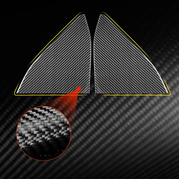 Adesivo decorativo triangolare per finestrino posteriore per Chevrolet Corvette C8, 2 pezzi/set
