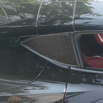 Adesivo decorativo triangolare per finestrino posteriore per Chevrolet Corvette C8, 2 pezzi/set