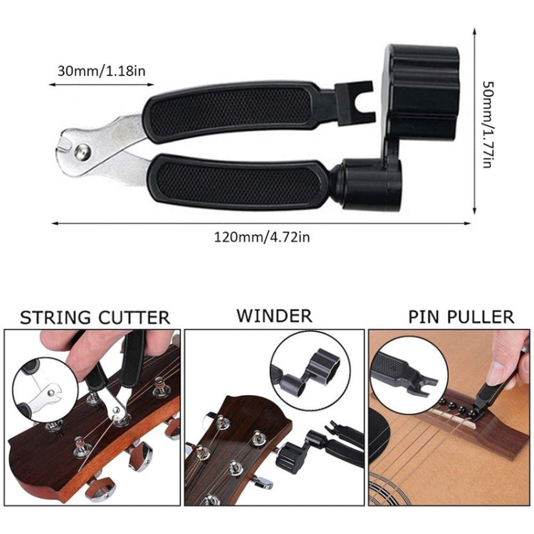 Set strumenti accordatore con clip per chitarra folk e basso
