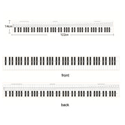 Tabella di confronto della carta per la pratica del pianoforte a 88 tasti Tabella di confronto della pratica della diteggiatura, White