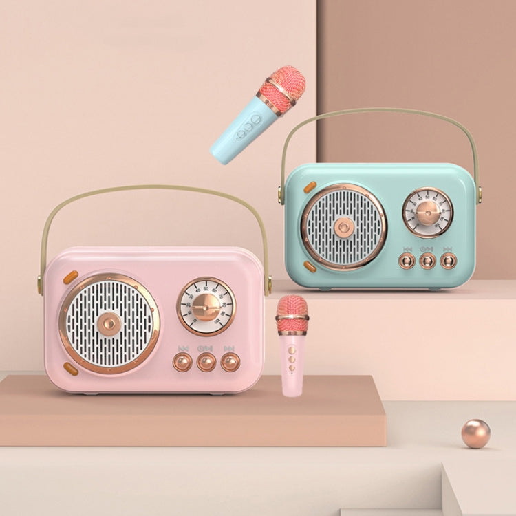 POLVCDG B152 Integrazione audio per microfono karaoke KTV multifunzionale per piccole famiglie, POLVCDG B152 Pink, POLVCDG B152 Green