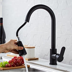 Rubinetto estraibile da cucina Rubinetto universale telescopico per lavello in acciaio inossidabile, specifiche:, CLH002 Black, CLY002 Wire Drawing, Electroplating