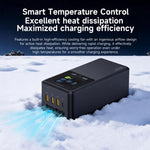 Per DJI Matrice 4D / 4TD LKTOP UC363 Display digitale, gestore di ricarica a 3 canali, caricabatterie rapido da 300 W, caricabatterie rapido per batteria., US Plug, EU Plug