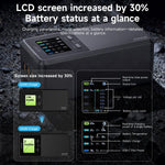 Per DJI Matrice 4D / 4TD LKTOP UC363 Display digitale, gestore di ricarica a 3 canali, caricabatterie rapido da 300 W, caricabatterie rapido per batteria., US Plug, EU Plug