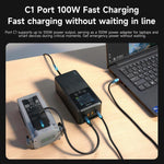 Per DJI Matrice 4D / 4TD LKTOP UC363 Display digitale, gestore di ricarica a 3 canali, caricabatterie rapido da 300 W, caricabatterie rapido per batteria., US Plug, EU Plug