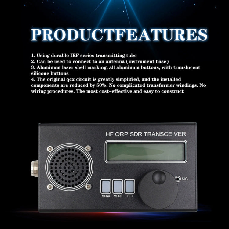 Mini ricetrasmettitore QRP SSB/CW 8 bande per radioamatori