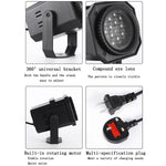 consegna del modello casuale della luce rotante variopinta dell'atmosfera del laser di Natale di 8W LED, US Plug with 6 Cards, EU Plug with 6 Cards, UK Plug with 6 Cards, AU Plug with 6 Cards, US Plug with 4 Cards, EU Plug with 4 Cards                 ...