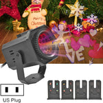 consegna del modello casuale della luce rotante variopinta dell'atmosfera del laser di Natale di 8W LED, US Plug with 6 Cards, EU Plug with 6 Cards, UK Plug with 6 Cards, AU Plug with 6 Cards, US Plug with 4 Cards, EU Plug with 4 Cards                 ...
