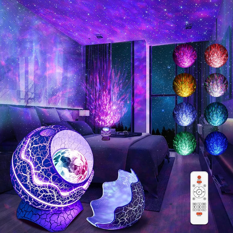 K850 LED Uovo di Dinosauro Telecomando Bluetooth Star Proiettore Luce con Funzione Altoparlante