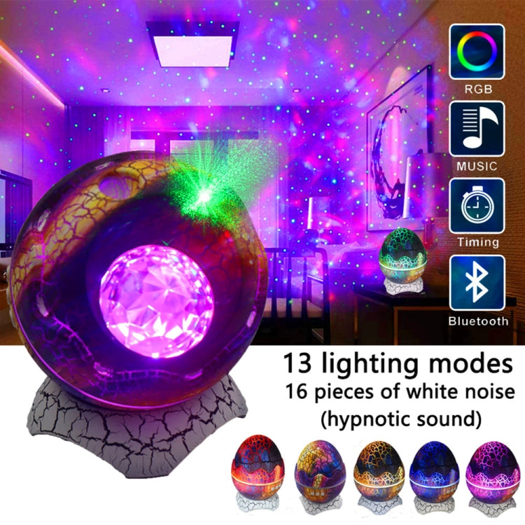 K850 LED Uovo di Dinosauro Telecomando Bluetooth Star Proiettore Luce con Funzione Altoparlante