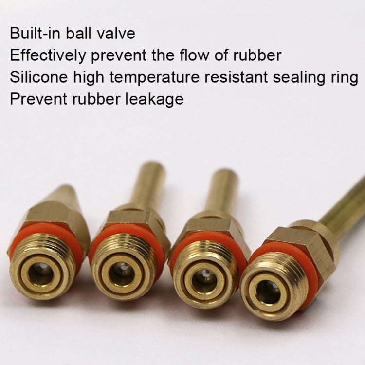 Strumento per colla a caldo Ugello in rame Testa di erogazione a foro fine, dimensioni:, 2.0x70mm, 2.0x34mm, 3.0x50mm, 2.0x50mm