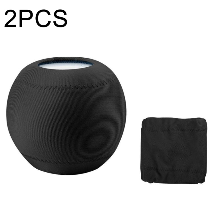 2 PC per Homepod Mini Smart Speaker Copertura antipolvere in tessuto elasticizzato Copertura di protezione audio