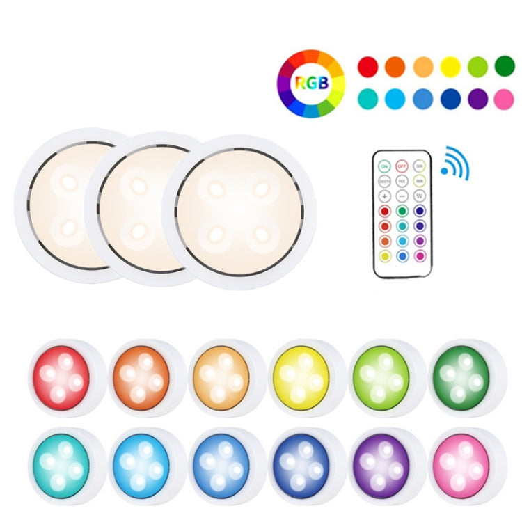 Telecomando a 13 colori Luce ambientale Cabinet Touch Hockey Night Light, 3 Light 1 Remote Set, 6 Light 2 Remote Set