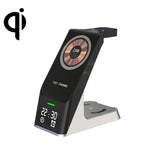 Caricabatterie wireless 6 in 1 con orologio per iPhone 12, 13, 14