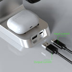 Caricabatterie wireless 6 in 1 con orologio per iPhone 12, 13, 14
