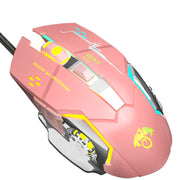 LEAVEN X6 6 tasti Game Computer Mouse ergonomico cablato, lunghezza cavo: 1,42 m
