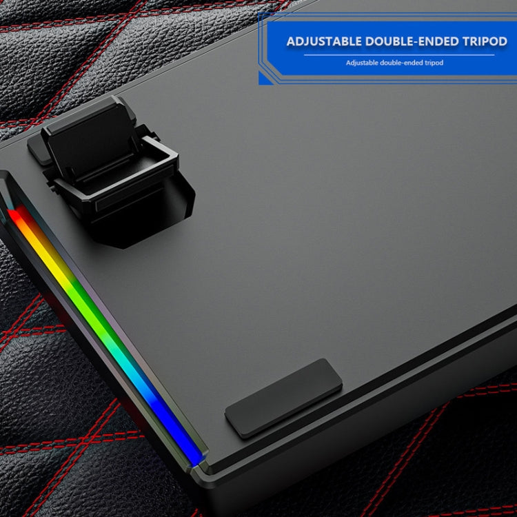 Dark Alien K710 71 tasti Tastiera cablata per gioco incandescente, lunghezza cavo: 1,8 m, Black Green Shaft, White Green Shaft, Pink Green Shaft, Blue Green Shaft, Black White Green shaft, White Black Green Shaft, Black White Red Shaft                 ...