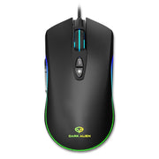 Dark Alien V600 7 tasti Office Computer Business Mouse, lunghezza cavo: 1,42 m