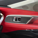 Adesivo decorativo per pulsante di sollevamento con guida a sinistra per Chevrolet Corvette C8, 2 pezzi/set, Left-Hand Drive