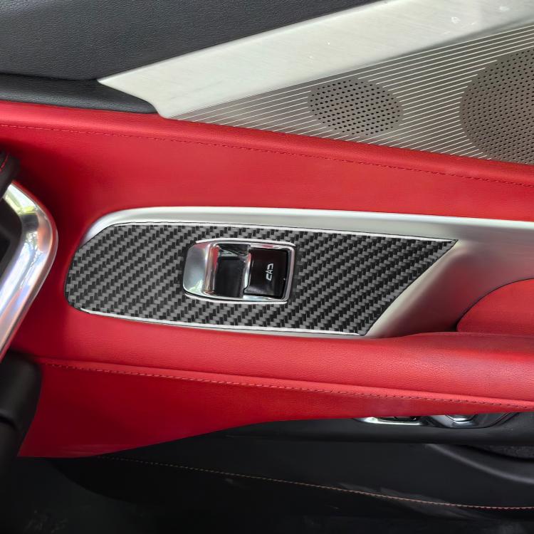 Adesivo decorativo per pulsante di sollevamento con guida a sinistra per Chevrolet Corvette C8, 2 pezzi/set, Left-Hand Drive