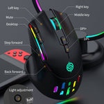 K-Snake BM520 Mouse da gioco wireless dual-mode a 9 pulsanti 3200 DPI 2.4G RGB