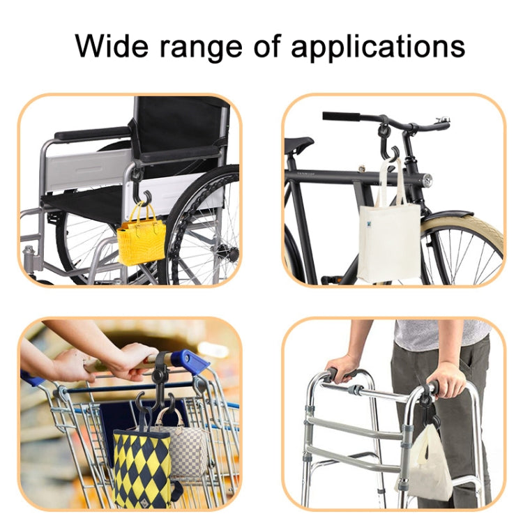 Doppi ganci per passeggino per sedia a rotelle multifunzionale, 2 PCS/Set