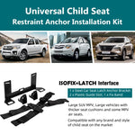 Kit Staffa ISOFIX Universale Estesa - Interfaccia Ancoraggio per Seggiolino Auto