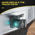 Adattatore di alimentazione da 7 pin a 12 V per accendisigari di camion con tester per circuiti a LED.