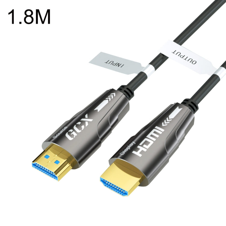 Cavo ottico attivo da HDMI 2.0 maschio a HDMI 2.0 maschio 4K HD, lunghezza cavo:, 1.8m(Grey), 3m(Grey), 5m(Grey), 8m(Grey), 10m(Grey), 15m(Grey), 20m(Grey), 25m(Grey), 30m(Grey), 35m(Grey), 40m(Grey), 45m(Grey), 50m(Grey), 60m(Grey), 70m(Grey), 80m(Gre...