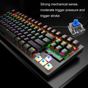 ZIYOULANG K2 87 Tasti Ufficio Laptop Punk Incandescente Tastiera Meccanica Cablata, Lunghezza Cavo: 1,5 m, K2 Black, K2 White, K2 Pink, K2 Blue