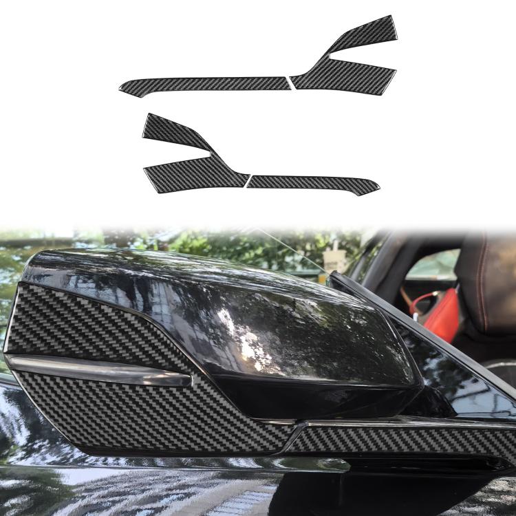 Per Chevrolet Corvette C8, set da 4 adesivi antigraffio per specchietto retrovisore con guida a destra (4 pezzi/set)., Right-Hand Drive
