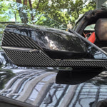 Per Chevrolet Corvette C8, set da 4 adesivi antigraffio per specchietto retrovisore con guida a destra (4 pezzi/set)., Right-Hand Drive