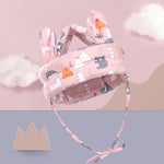 Berretto protettivo anticaduta traspirante per bebè Berretto protettivo per bebè Berretto paracolpi per bambini, Spec:, Starfish, Pink Forest, Green Forest, Gray Forest, Pink Forest Antlers, Green Forest Antlers, Gray Forest Antlers, Starfish Antlers  ...