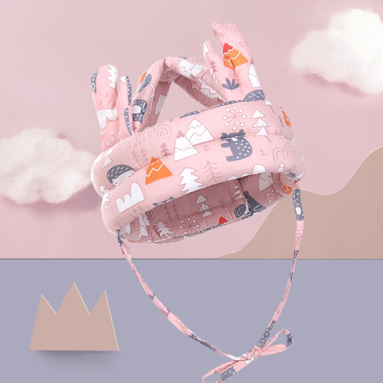 Berretto protettivo anticaduta traspirante per bebè Berretto protettivo per bebè Berretto paracolpi per bambini, Spec:, Starfish, Pink Forest, Green Forest, Gray Forest, Pink Forest Antlers, Green Forest Antlers, Gray Forest Antlers, Starfish Antlers  ...