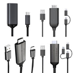 Cavo dongle HDMI 1080P micro USB e USB-C 2 metri