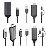 Cavo dongle HDTV 1080P, plug and play HDMI con schermo plug and play, R10, LD32 8 Pin+Micro USB to HDMI, LD36 8 Pin to HDMI, LD36 8 Pin + Micro USB + Type-C / USB-C to HDMI